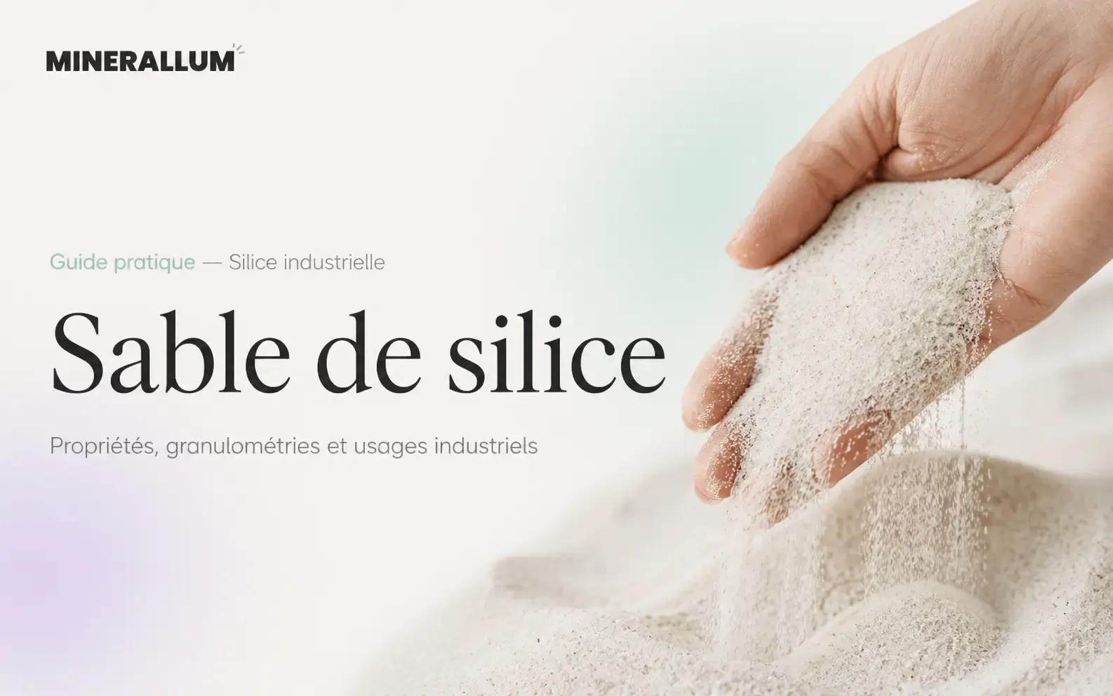 Sable de silice destiné aux applications industrielles